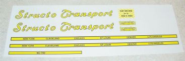 Structo Transport Semi Trailer Sticker Set Main Image