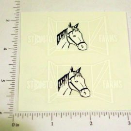 Pair Structo Farms Horse Trailer Stickers