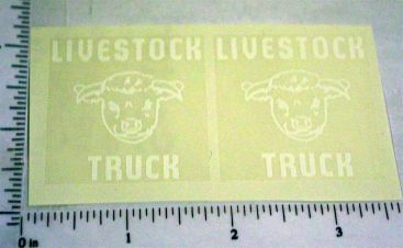 Pair Structo Livestock Farms Stake Truck Stickers Main Image