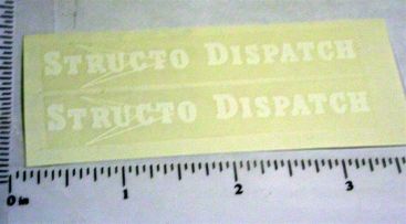 Pair Structo Dispatch COE Delivery Truck Stickers Main Image