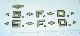 Structo SFD Fire Ladder Truck Sticker Set