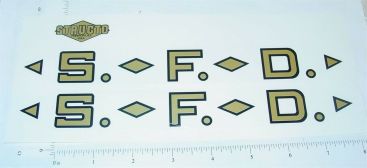 Structo SFD Fire Ladder Truck Sticker Set Main Image