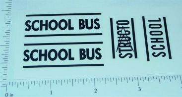 Structo Corvair School Bus Sticker Set Main Image