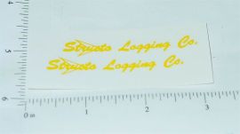 Structo Logging Company Truck Sticker Pair