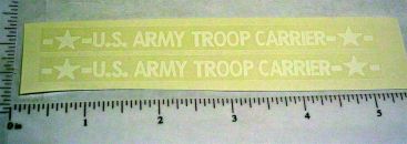 Pair Structo US Army Troop Carrier Truck Stickers Main Image