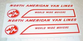 Structo North American Van Lines Sticker Pair