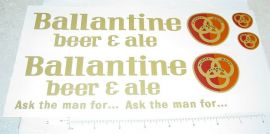 Pair Structo Ballantine Beer Semi Sticker Set