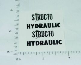 Pair Structo Hydraulic Dump Truck Stickers