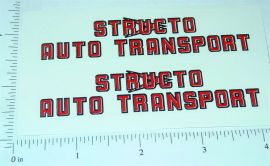Pair Structo Auto Transport (red/blk) Stickers