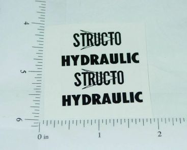 Pair Structo Hydraulic Dump Truck Stickers Main Image