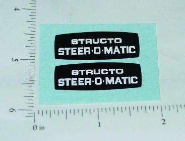 Pair Structo Steer O Matic Trucks Replacement Stickers Main Image