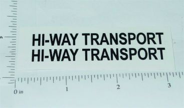 Pair Structo Hiway Transport Semi Trailer Stickers Main Image