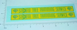 Pair Structo Tree Trimming Bucket Truck Stickers