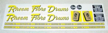 Structo Rheem Fibre Drums Semi Sticker Set Main Image