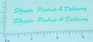 Pair Structo Pickup & Delivery Truck Stickers Main Image