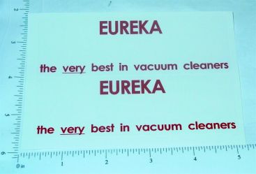 Pair Structo Eureka Vacuums Semi Sticker Set Main Image