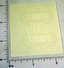 Pair Structo Pickup Truck Replacement Stickers