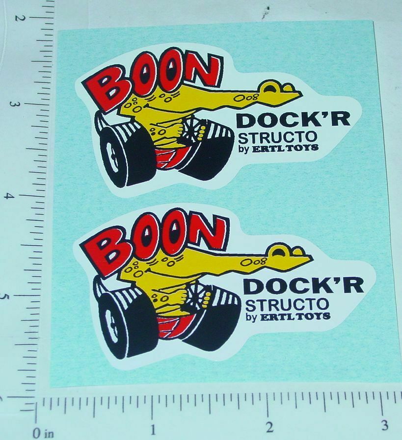 Structo Boondocker Jeep Truck Stickers Toy Decals Gasoline Alley Toys