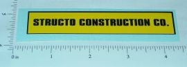 Structo Construction Company Sticker