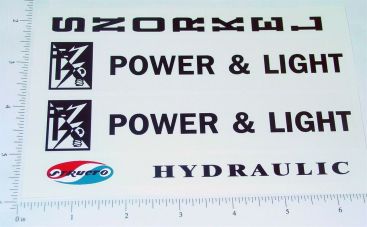 Structo Power & Light Snorkel Truck Sticker Set Main Image