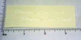 Structo Livestock Truck Sticker Pair