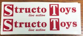 Pair Structo Toys Semi Trailer Stickers