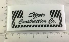 Structo Construction Company Replacement Sticker