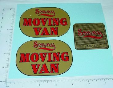 Sonny Moving Van Replacement Sticker Set Main Image