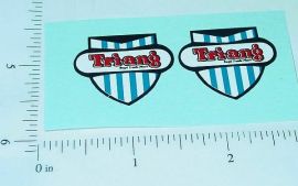 Pair Triang Badge Logo Replacement Stickers