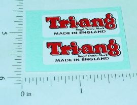 Pair Triang Text Logo Replacement Stickers