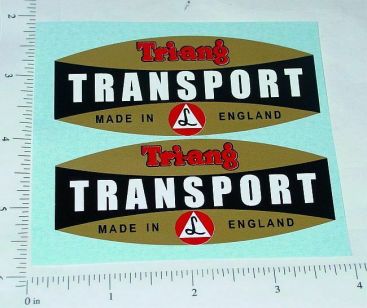 Pair Triang Transport Delivery Truck Sticker Set Main Image