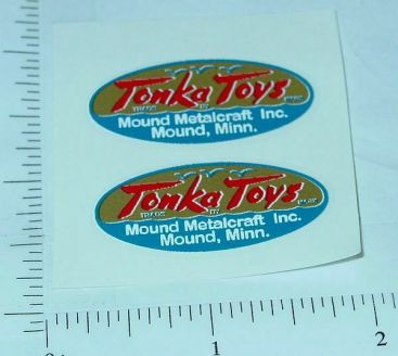 Pair 1947 to 1955 Tonka Logo Stickers Main Image