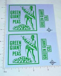 Pair Tonka Green Giant Utility Truck Sticker Set