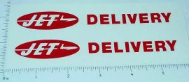 Pair Tonka Jet Delivery Truck Sticker Set
