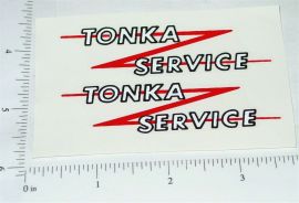 Pair Tonka Service Van Stickers