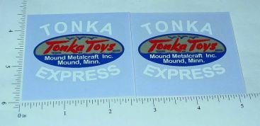 Pair Tonka Express Cabover Utility Truck Sticker Set Main Image