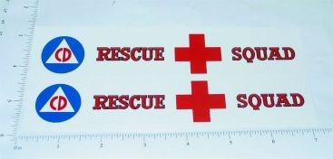 Pair Tonka Rescue Squad Box Van Stickers Main Image