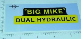 Tonka Big Mike Dual Hydraulic Dump Truck Sticker