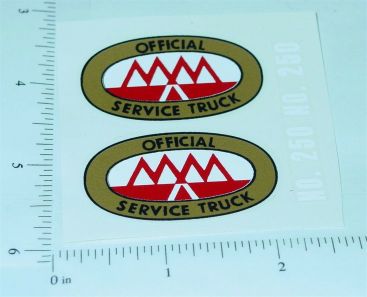 Pair Tonka 1953 to 56 MM Tow Truck Stickers Main Image