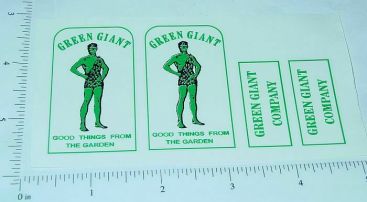 Tonka Green Giant Stake Delivery Truck Stickers Main Image