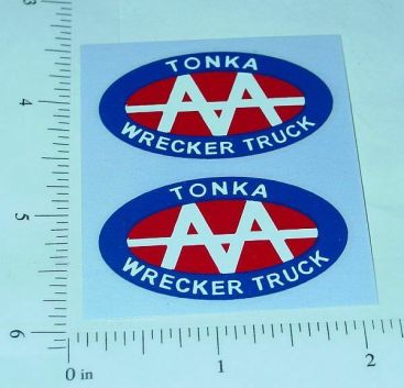 Pair Tonka AA Wrecker Stickers Main Image