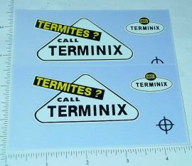 Tonka Terminix Truck Sticker Set Pair