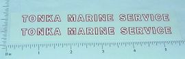Pair Tonka Marine Service Semi Sticker Set