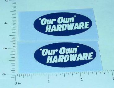 Pair Tonka Our Own Hardware Utility Truck Stickers Main Image