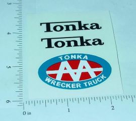 Tonka AA Jeep Wrecker Sticker Set