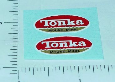Pair Mini Tonka Series Oval Door Replacement Stickers Main Image