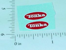 Pair Tiny Tonka 1976-77 Logo Stickers