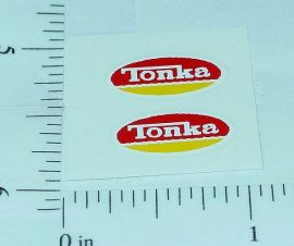 Pair Tiny Tonka 1974/75 Oval Door Stickers TK-039C