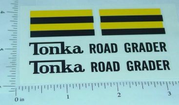 Tonka Road Grader 1962-Newer Sticker Set Main Image