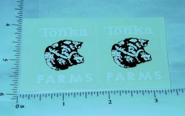 Tonka 1962 to 69 Farms Stake Truck Sticker Pair